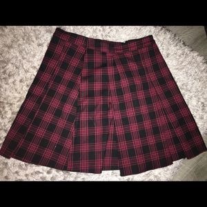 Plaid school girl skirt